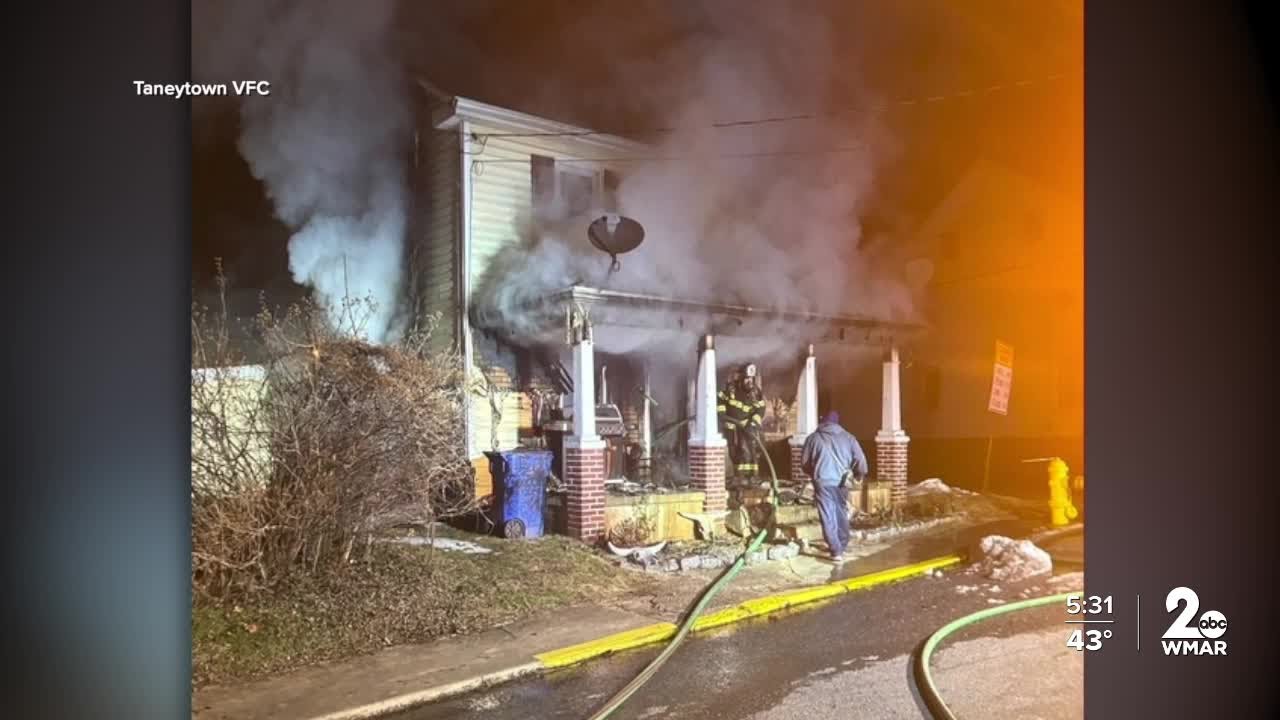 Couple escaped from burning house in the nick of time
