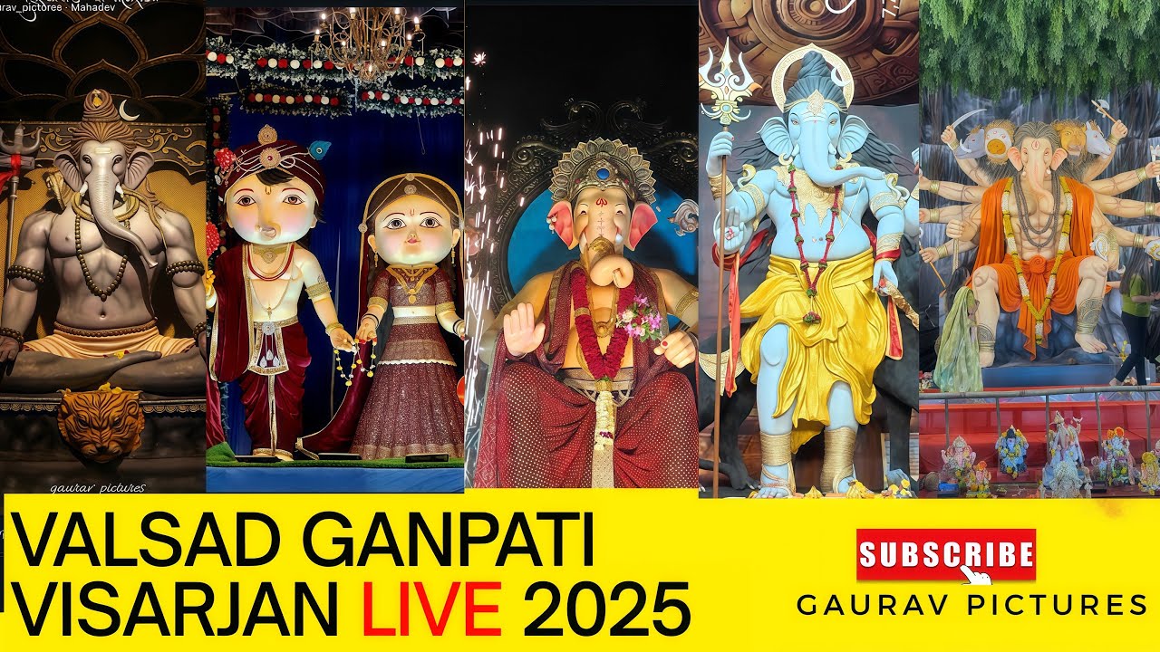 Valsad Ganpati visarjan live 2025 @gaurav_pictures