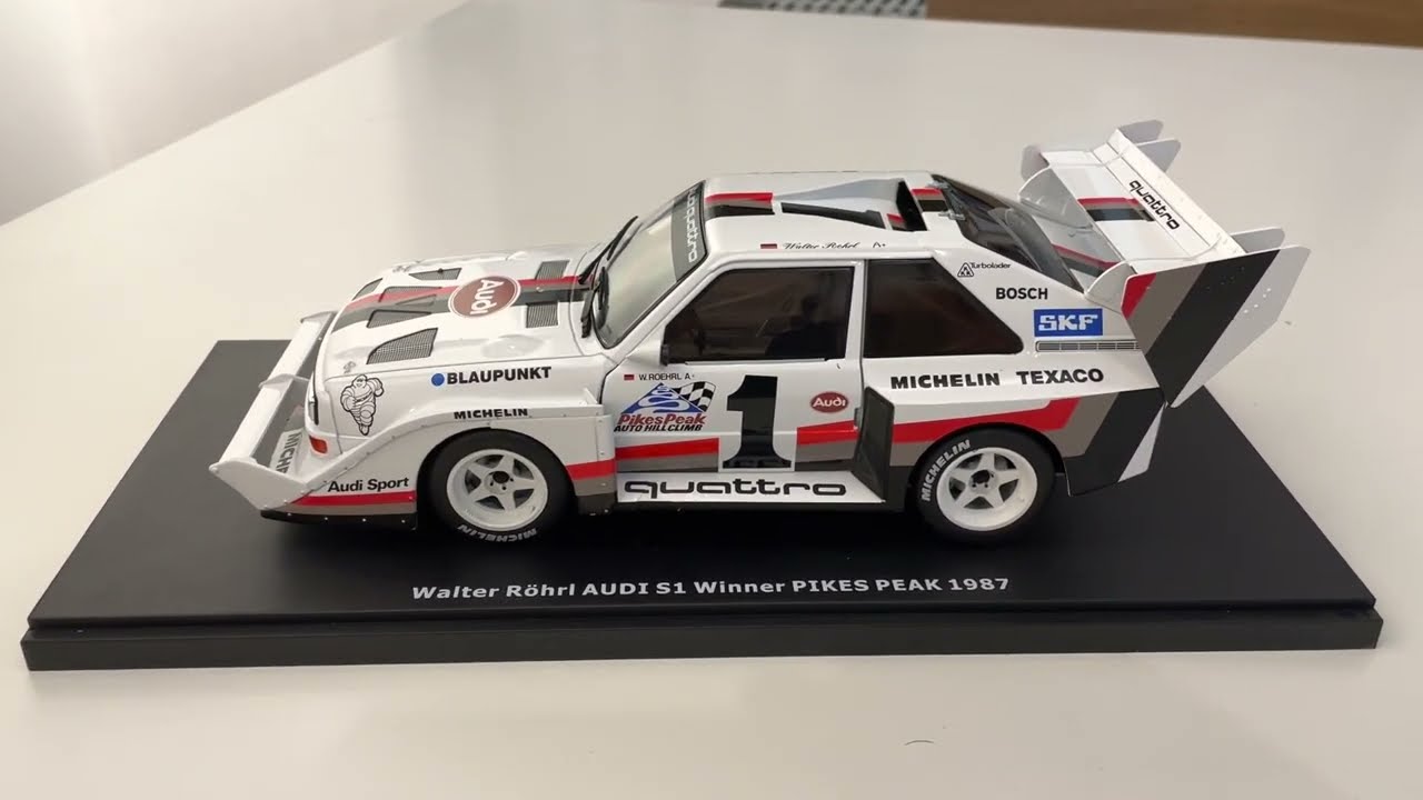 Audi quattro Sweepstakes Promo #1 -  1:18 Scale 1987 Audi quattro S1 Pike's Peak Walter R&ouml;hrl