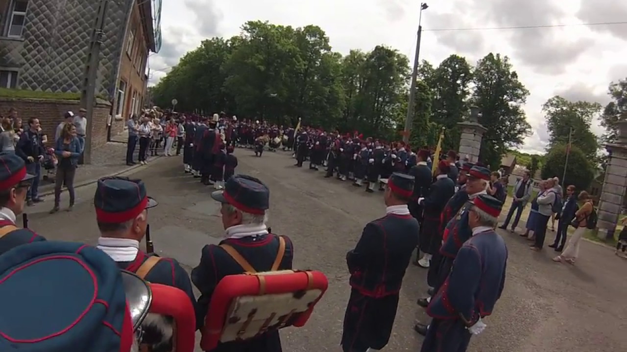 thuin saint roch 2017 les zouaves pontificaux au chant des oiseaux