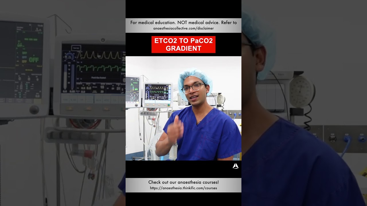 ETCO2 to PaCO2 Gradient | #anesthesiology #anesthesia #ventilator #oxygenation