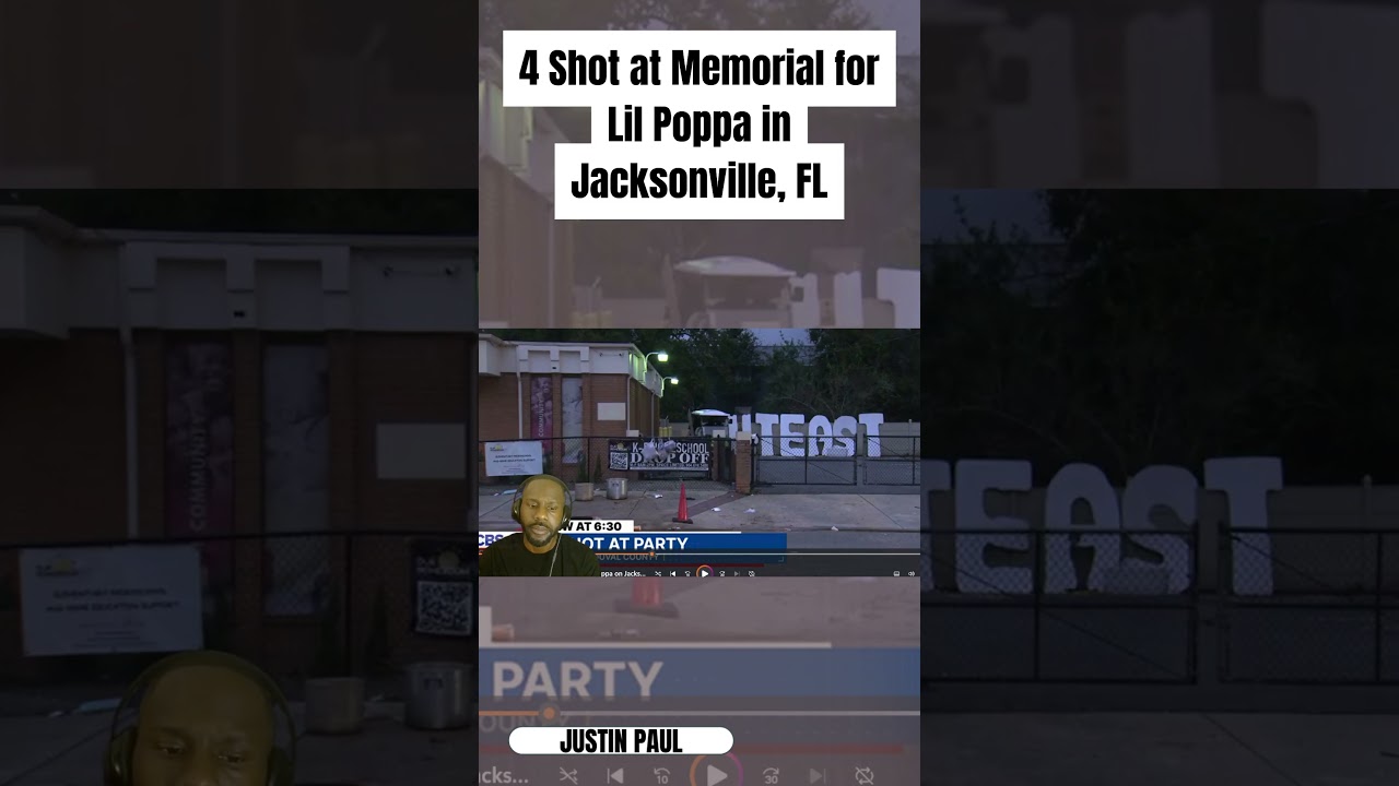 4 Shot at Memorial for Lil Poppa in Jacksonville, FL