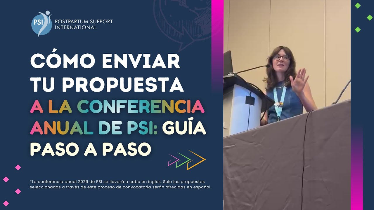 Guía para proveedores de Salud Mental Perinatal: Cómo enviar una propuesta de sesión en español