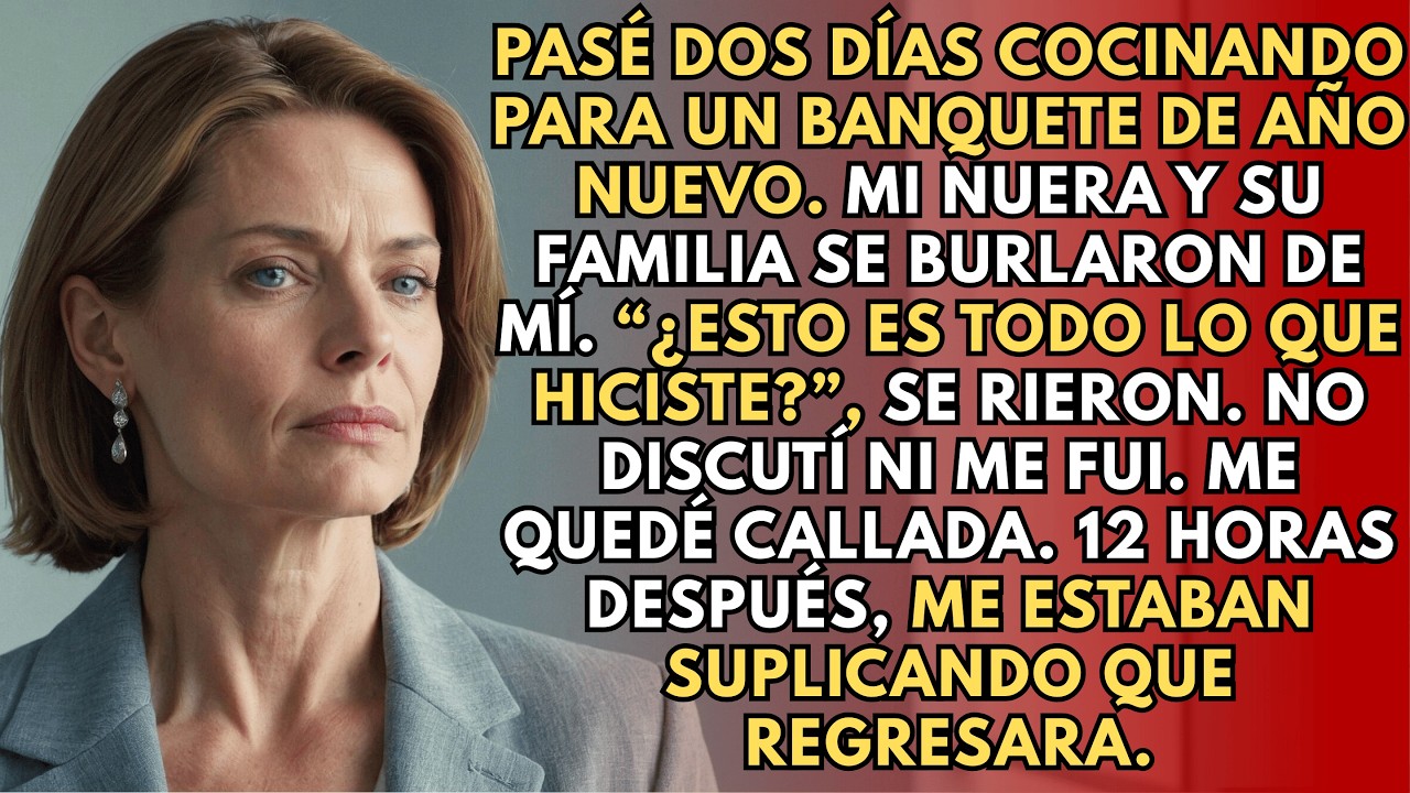 Pasé DOS DÍAS Cocinando para la Fiesta de Año Nuevo… Pero Mi Nuera y Su Familia se Burlaron de Mí
