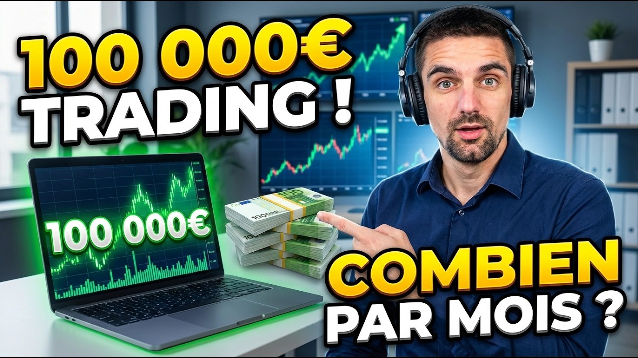 Vivre du trading avec 100 000€ : combien espérer vraiment ?