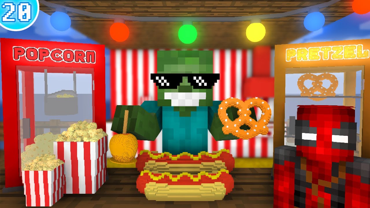 🥨 Работа на Карнавале - Анимации Minecraft