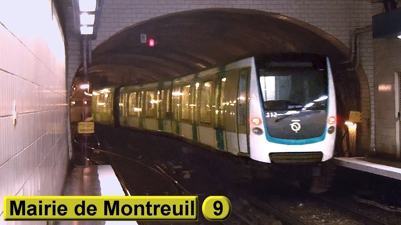 Mairie de Montreuil | линия 9 : Парижский метрополитен ( RATP MF01 )