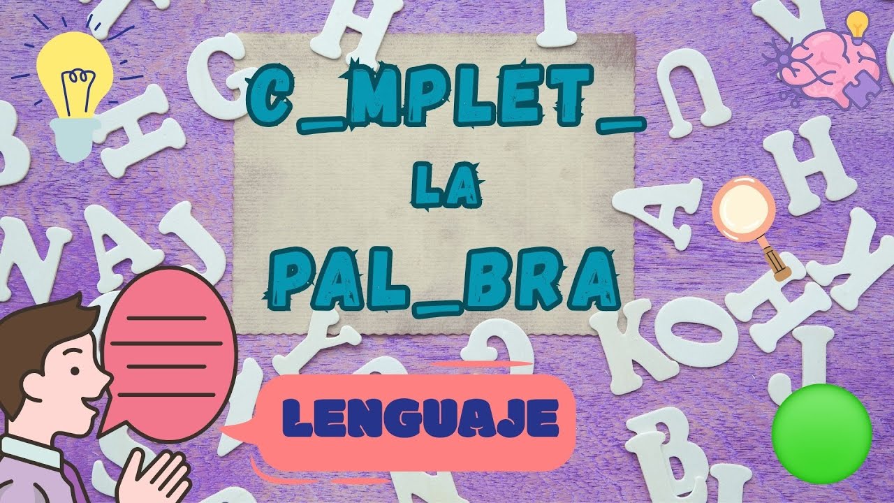 🔤 Completa la palabra | Nivel Fácil 🟢 Entrena tu mente con este ejercicio de Estimulación Cognitiva🧠
