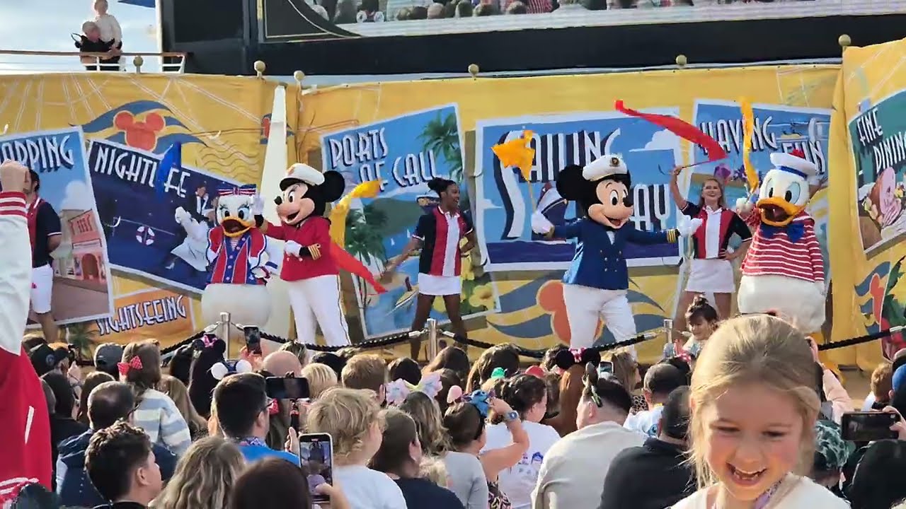 Full Sailing Away Deck Party - Disney Fantasy Cruise Ship