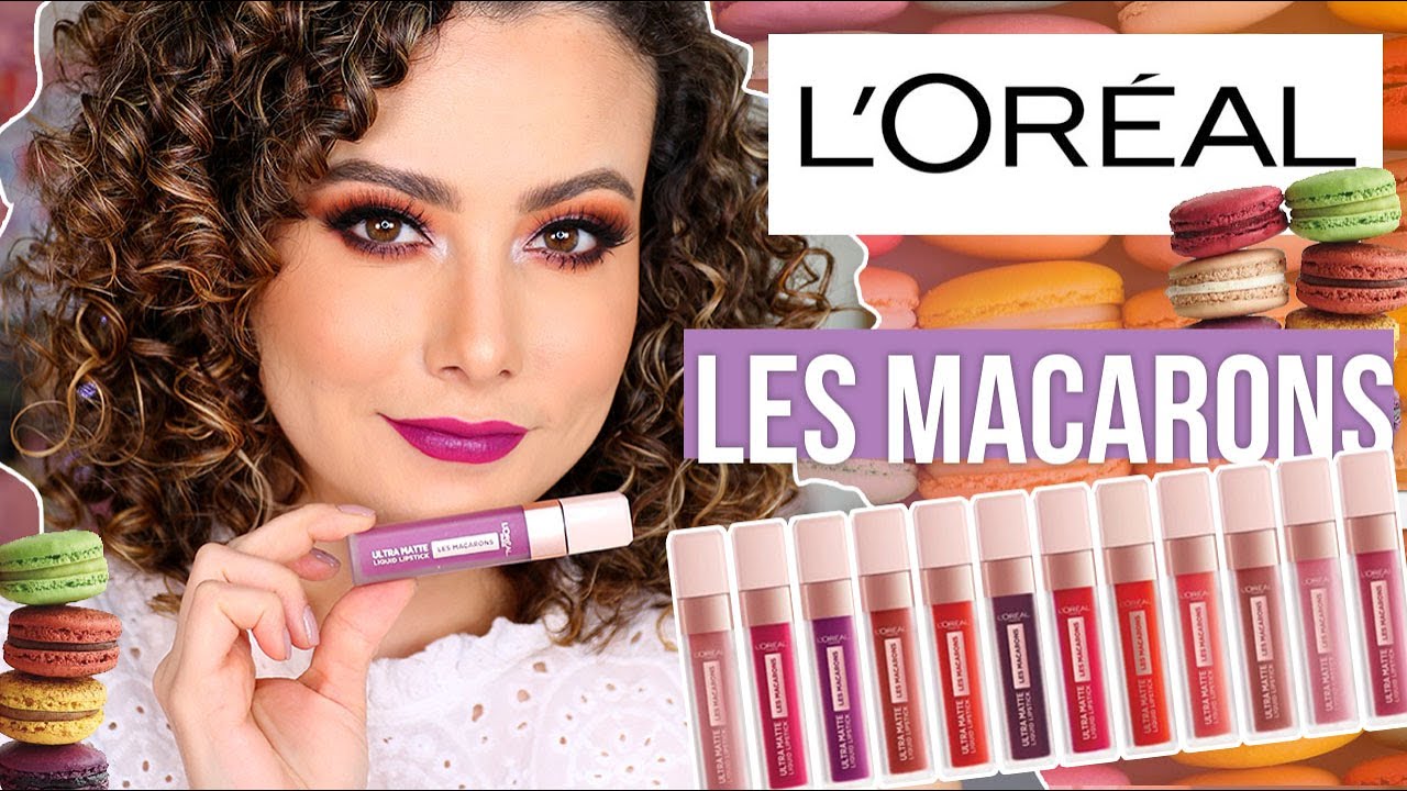 Les Macarons Loreal, Rese&ntilde;a y Lip Swatches