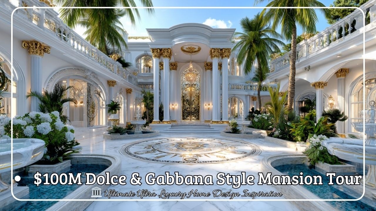 Экскурсия по особняку в стиле Dolce & Gabbana стоимостью 100 миллионов долларов 🏛️ Вдохновение дл...