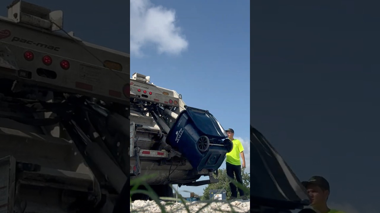 Dumping Trash in a Pac Mac Rear Loader