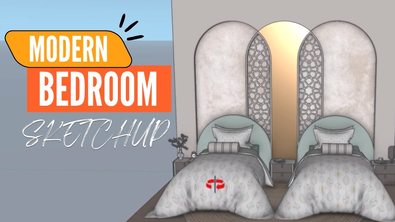 Modern Bedroom Design in SketchUp &ndash; Full 3D Modeling Tutorial