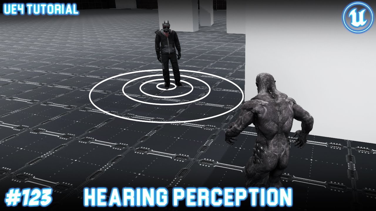 UE4: TUTORIAL #123 | Enemy AI Hearing perception (Third person AI)