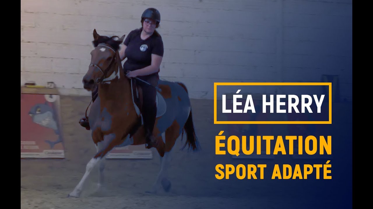 Léa  HERRY - championne d'équitation Sport Adapté