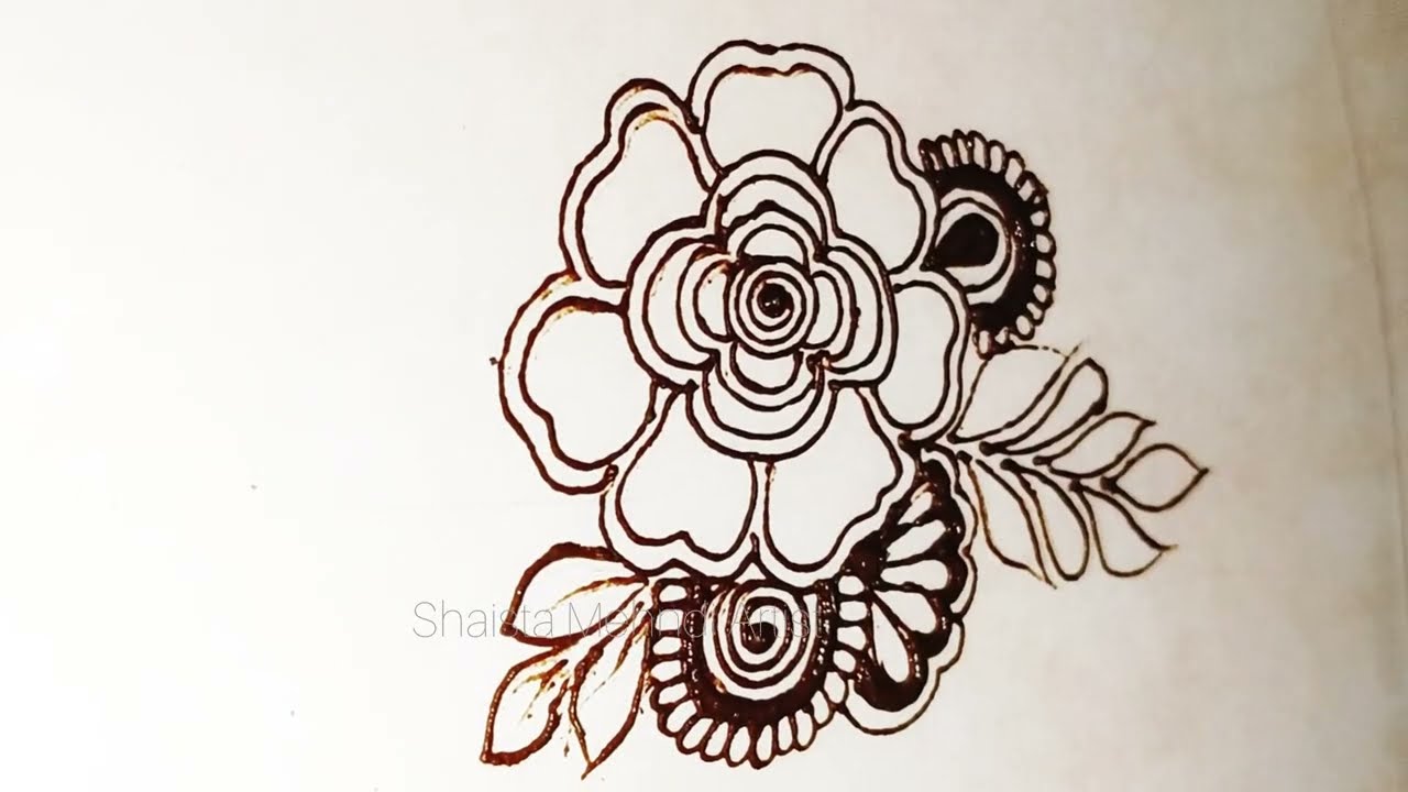 Henna flower bunch | Learn henna floral bunch | #viralvideo #viralvideo #mehndi #hennadesign 