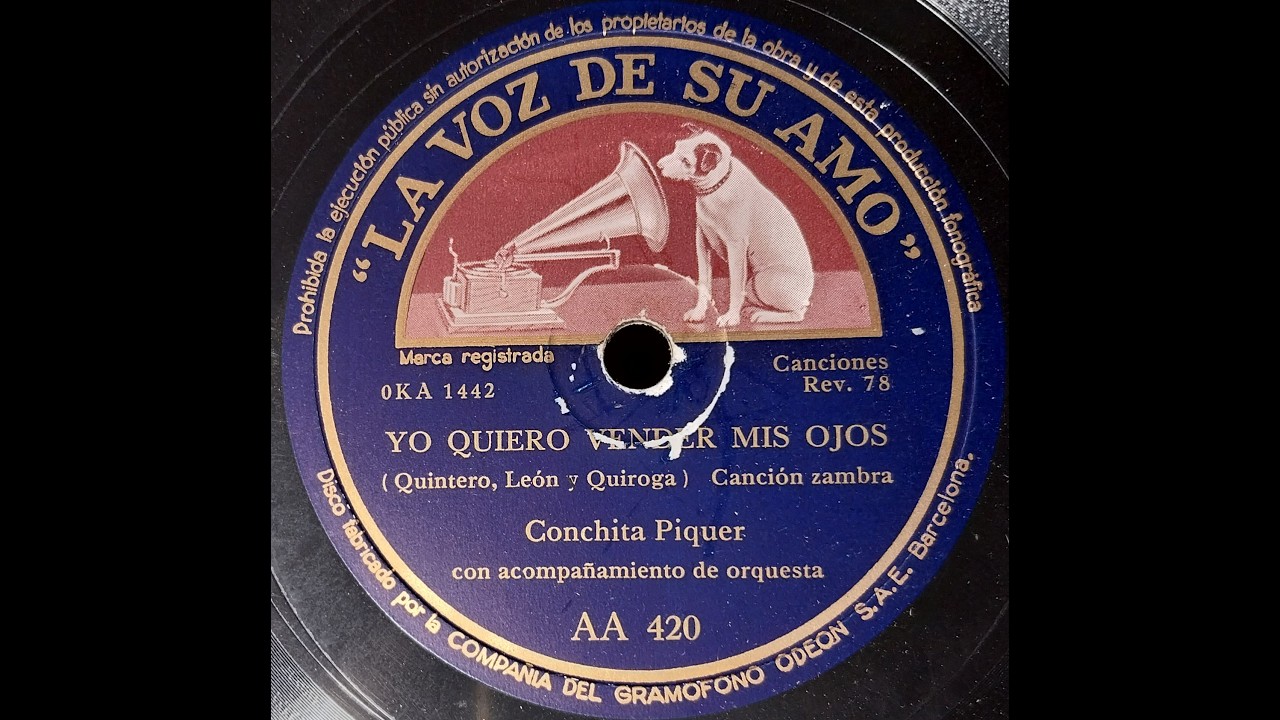 YO QUIERO VENDER MIS OJOS - Canción‑zambra - Conchita Piquer