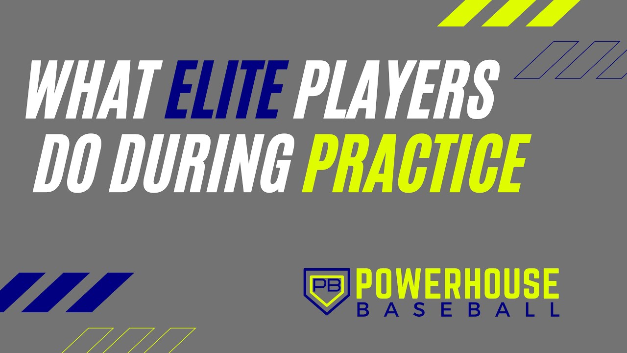 What ELITE players do during practice. Baseball and Softball Development