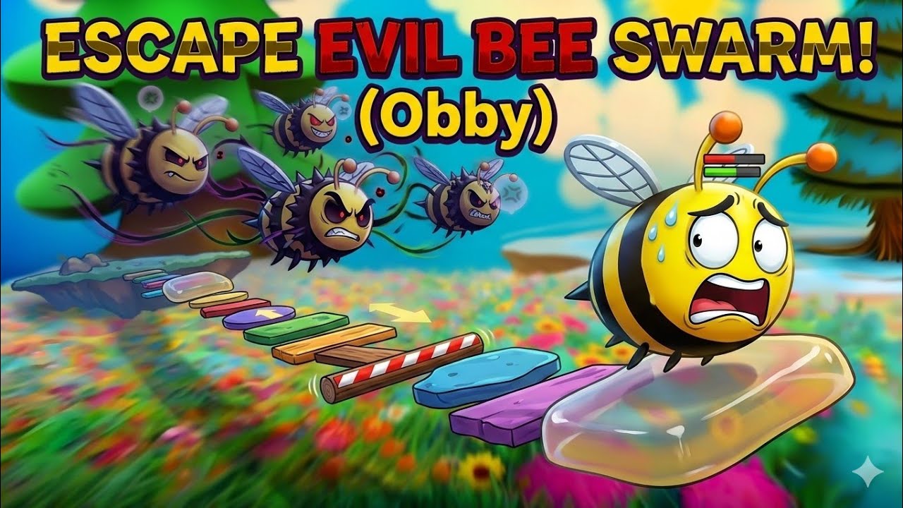 ESCAPE EVIL BEE SWARM (Obby) 