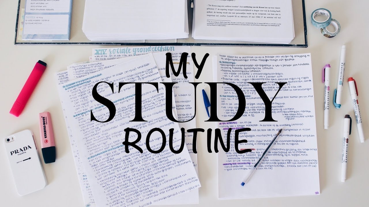MY STUDY ROUTINE - study routine of a law student