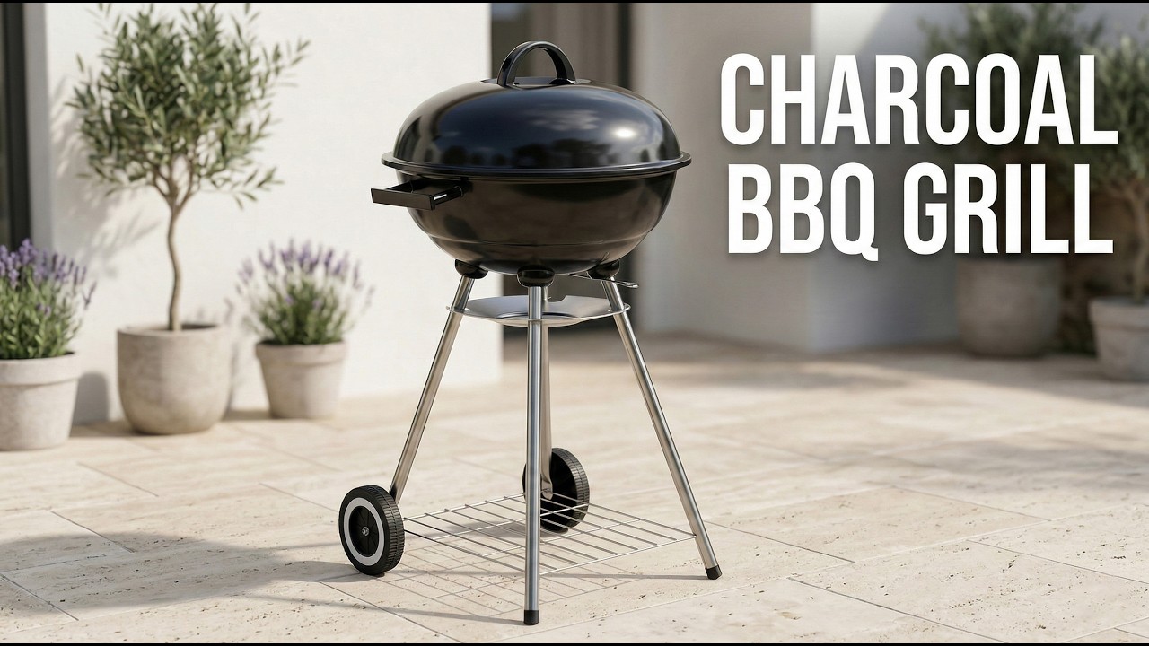 Tired of Stuck Grills? This Wheeled Charcoal BBQ Moves Anywhere