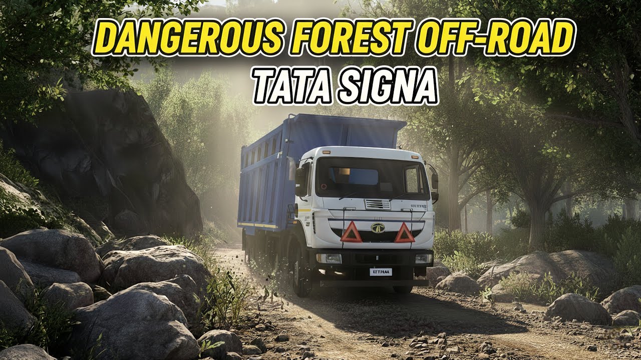 DANGEROUS FOREST OFF-ROAD | Tata Signa Extreme Drive! 🌲🚛 #TheHardikGaming #ets2 