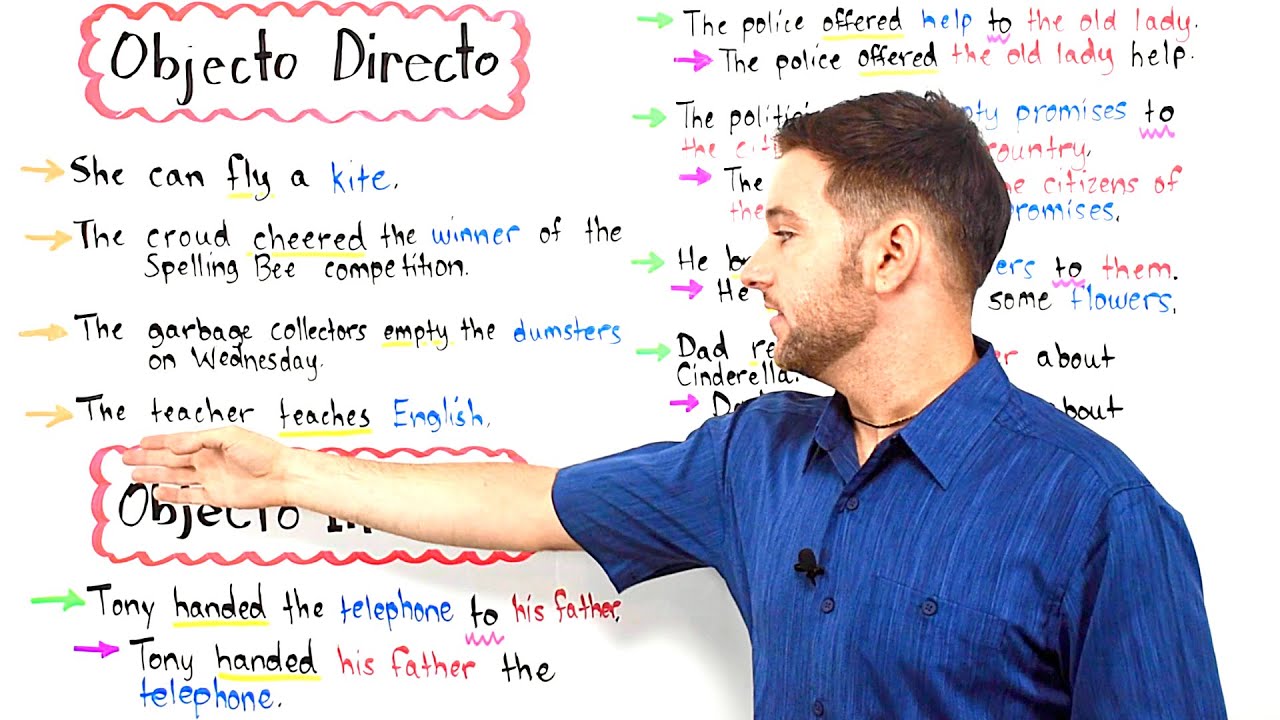 Los Objetos Directos e Indirectos en Inglés