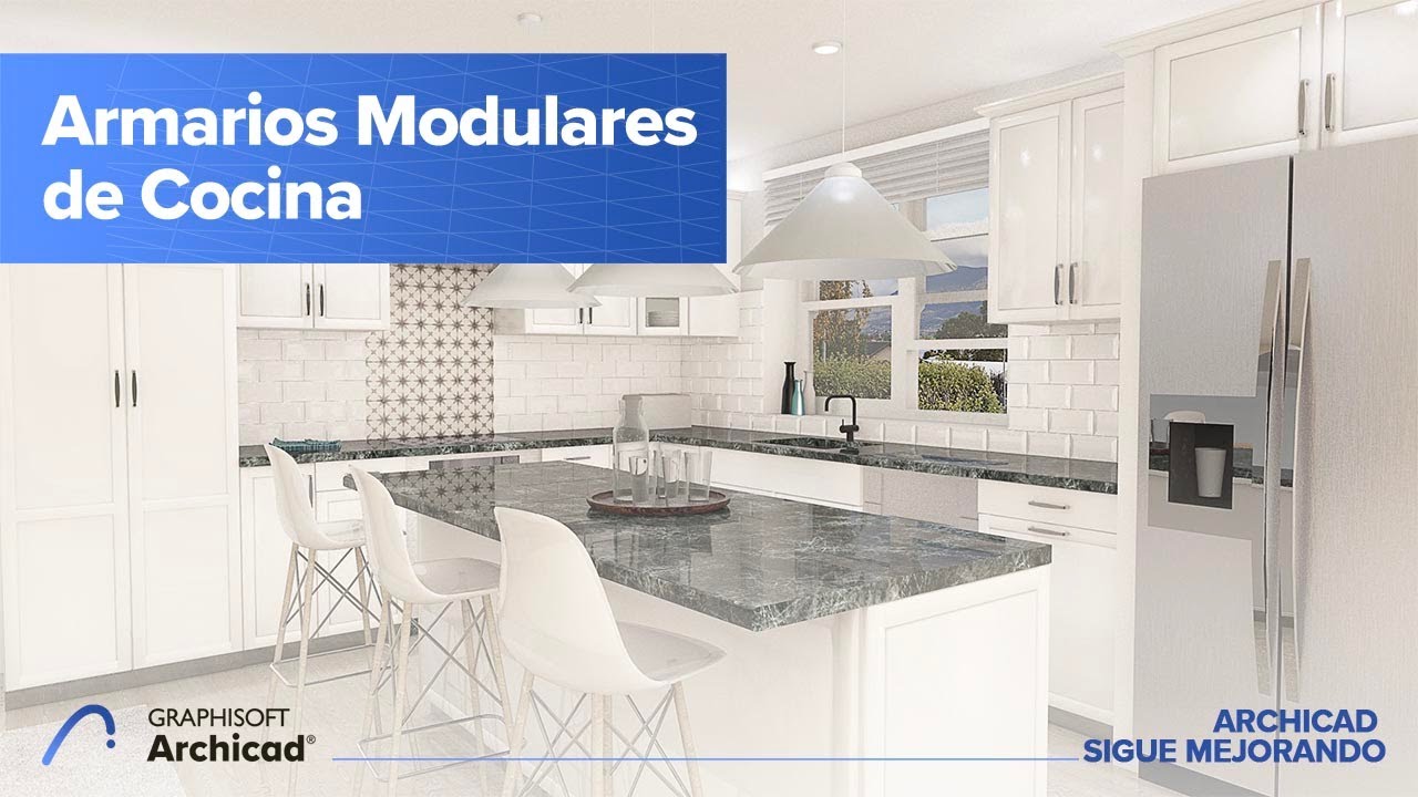 Cómo Diseñar una Cocina Rápidamente Usando los Armarios Modulares de Cocina Paramétricos de Archicad