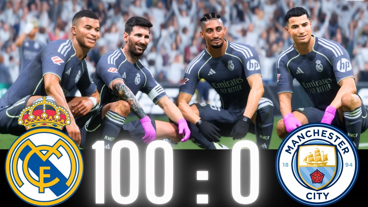 ФК 26 - РОНАЛДУ МЕССИ НЕЙМАР И МБАППЕ | ВСЕ ЗВЕЗДЫ | Реал Мадрид 100-0 Манчестер Сити