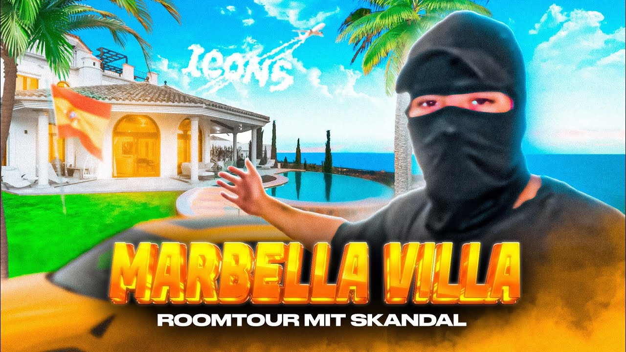 ICON 5 ROOMTOUR IN 30 MILLIONEN € VILLA MIT SKANDAL, BIGGIE68, AZU & BARE 😱