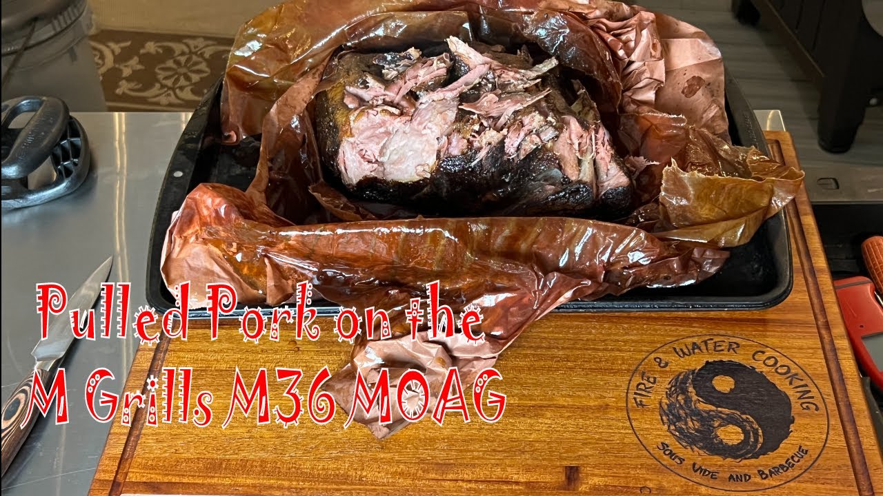 M Grills M36 Making Pulled Pork as a Stick Burner with Wood Only