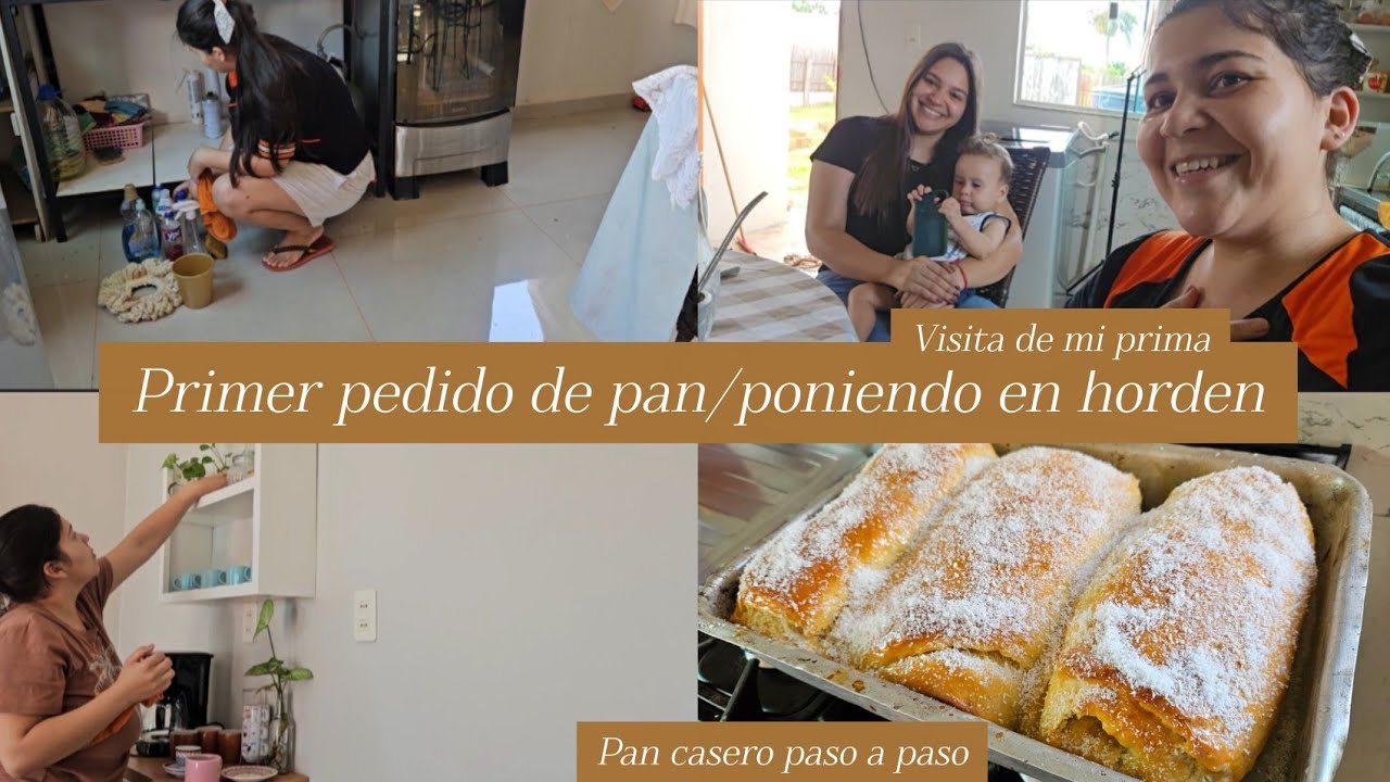 RUTINA DEL HOGAR/HACIENDO PAN PARA VENDER DESDE CASA/RECIBÍ VISITA💕