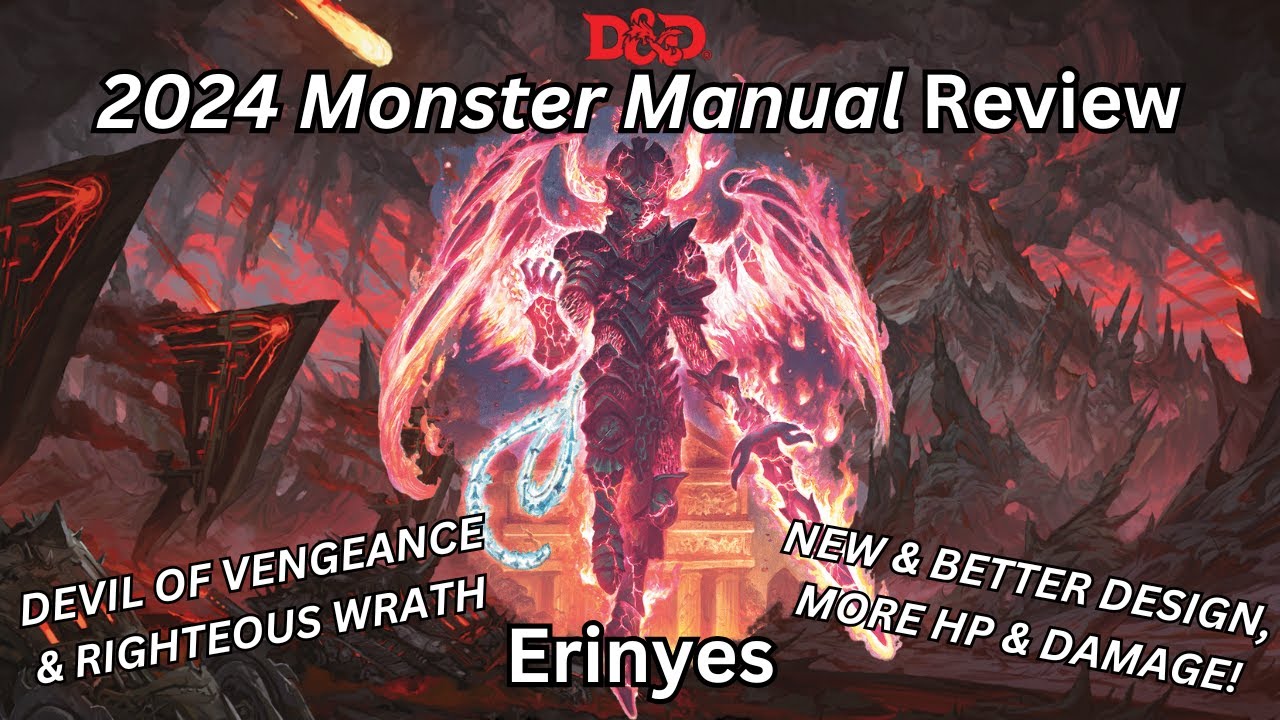 Erinyes are Devils of Vengeance & Righteous Wrath in the 2024 Monster Manual