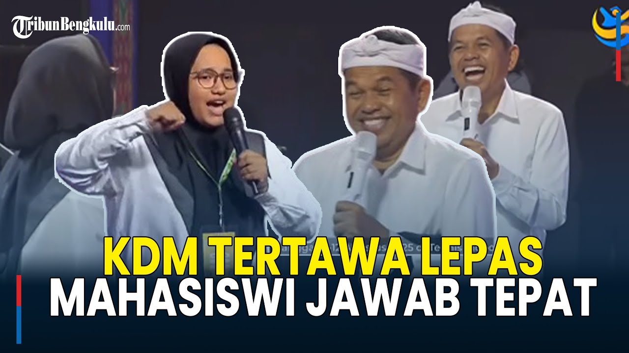 Seru! Ekspresi 'Cengengesan' Kang Dedi Mulyadi Dengar Jawaban Cerdas Mahasiswi UPN Veteran Jakarta