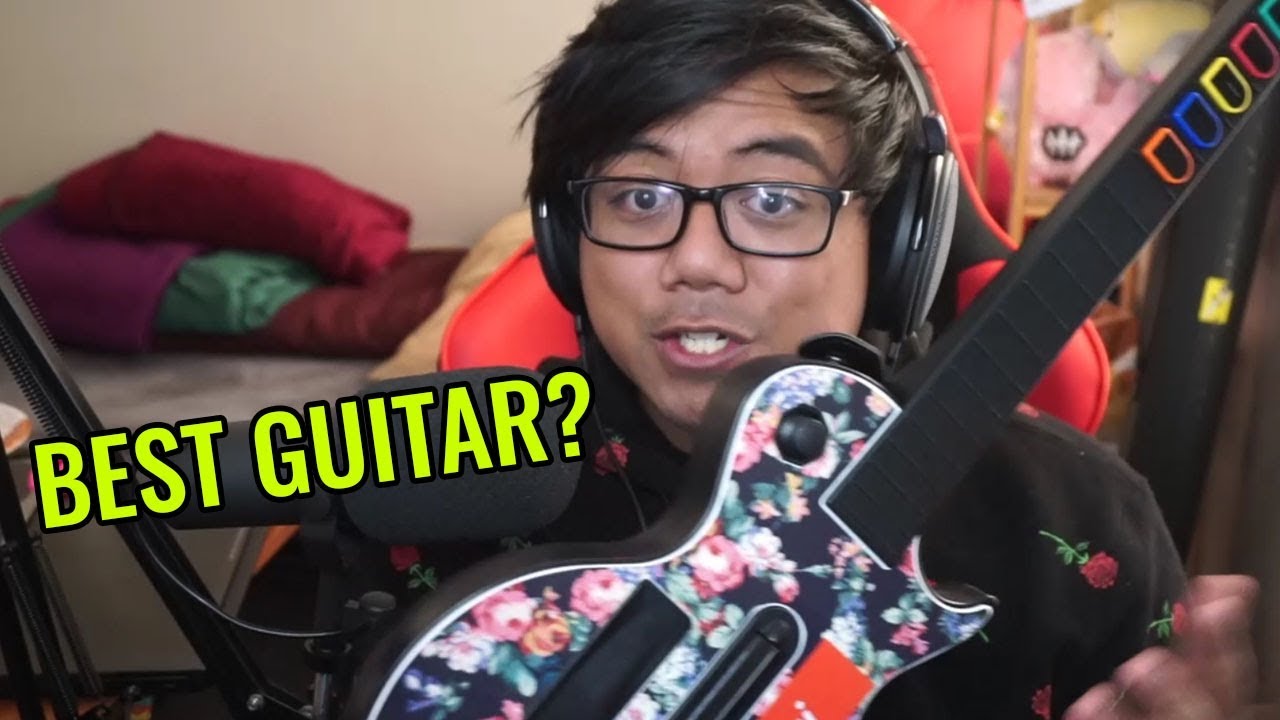 my favorite main guitar for clone hero (yes, it's a wii guitar) also i got this at goodwill for $3