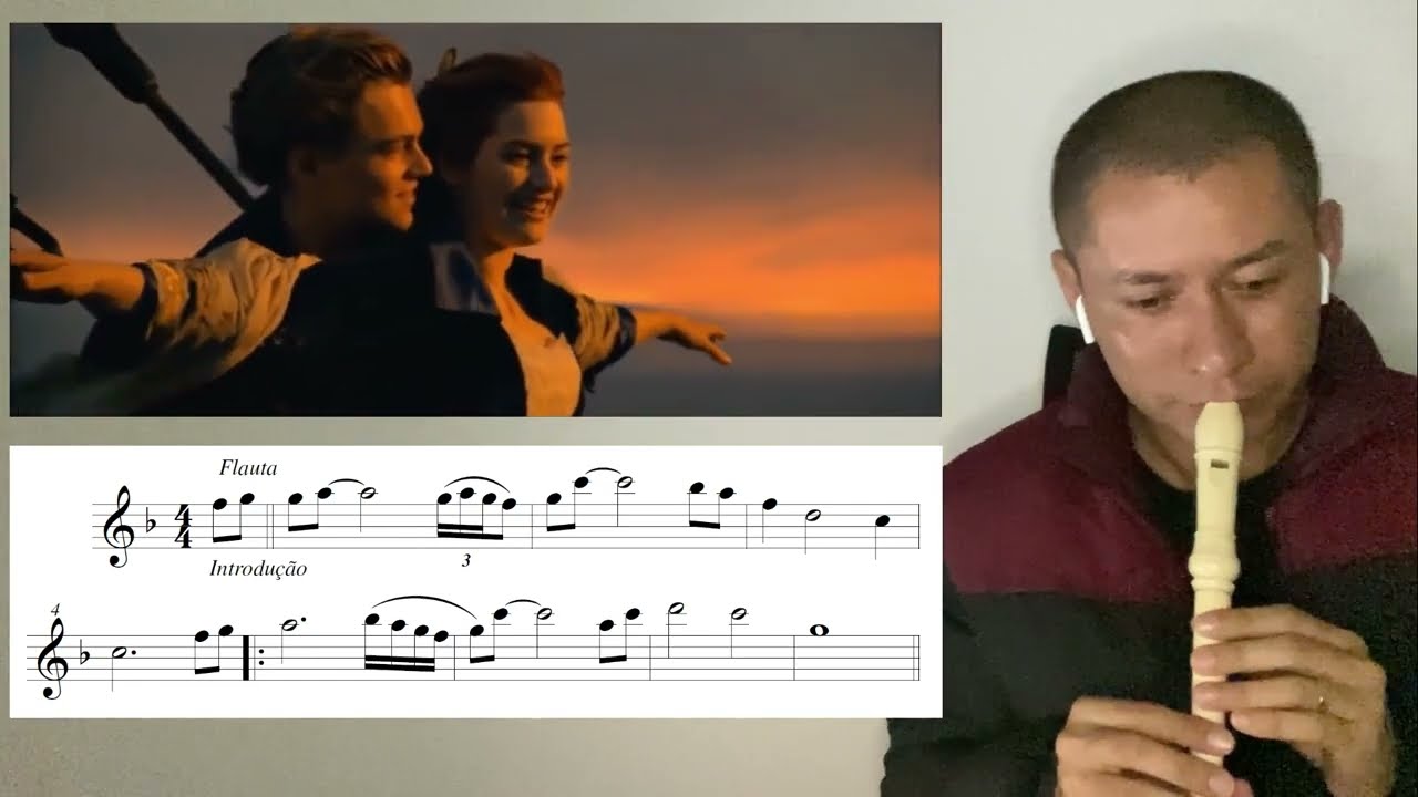 TITANIC NA FLAUTA DOCE | NOTAS MUSICAIS E PARTITURA DE TITANIC
