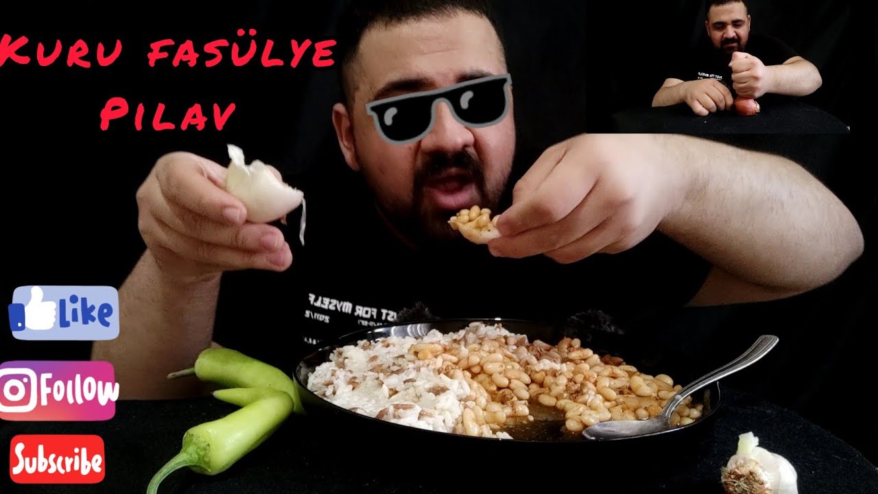 KURU FASULYE  PİLAV MUKBANG / TÜRKÇE ASMR YEMEK / MUKBANG TÜRKÇE / ASMR TÜRKÇE YEMEK / ASMR YEMEK