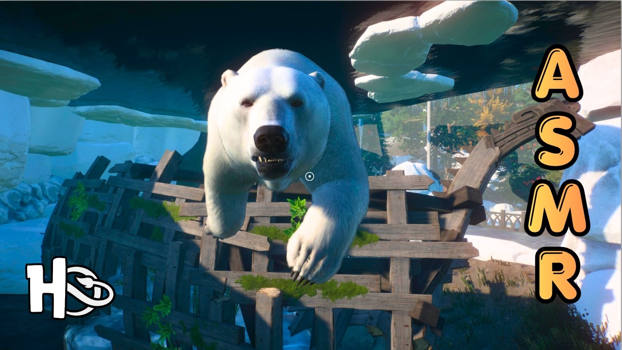 FACE à FACE avec l'Ours Polaire en IMMERSION / ASMR / PLanet Zoo