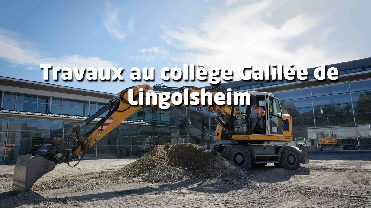 Travaux au collège Galilée de Lingolsheim