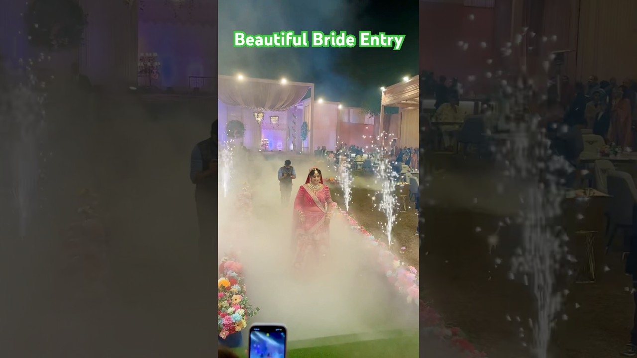 Bride Entry Ideas | Beautiful Bride Entry | #bride #brideentryideas #wedding Moment Maker