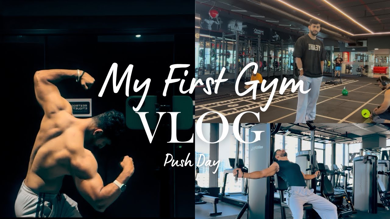 MY FIRST VLOG: 45kg Dumbbell Press & training in one of the best gym in Pune (IsHeFIT?)