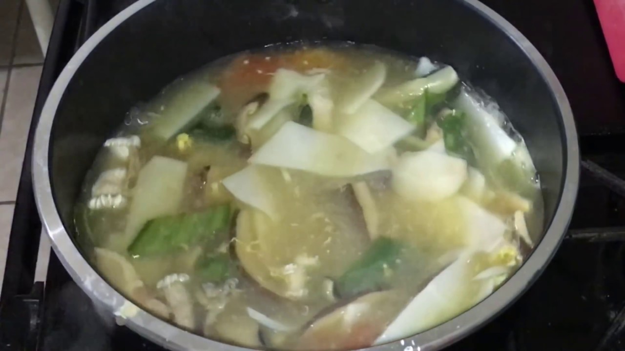 How To Make sour bamboo soup with chicken intestine (Lao Food)Home Made By Kaysone