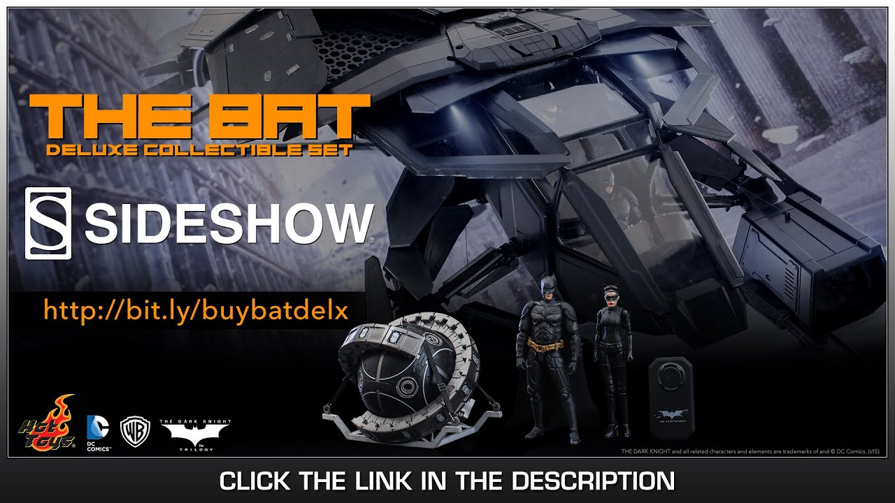 The Dark Knight Rises Hot Toys The Bat With Batman & Catwoman 1/12 Scale Deluxe Set Review