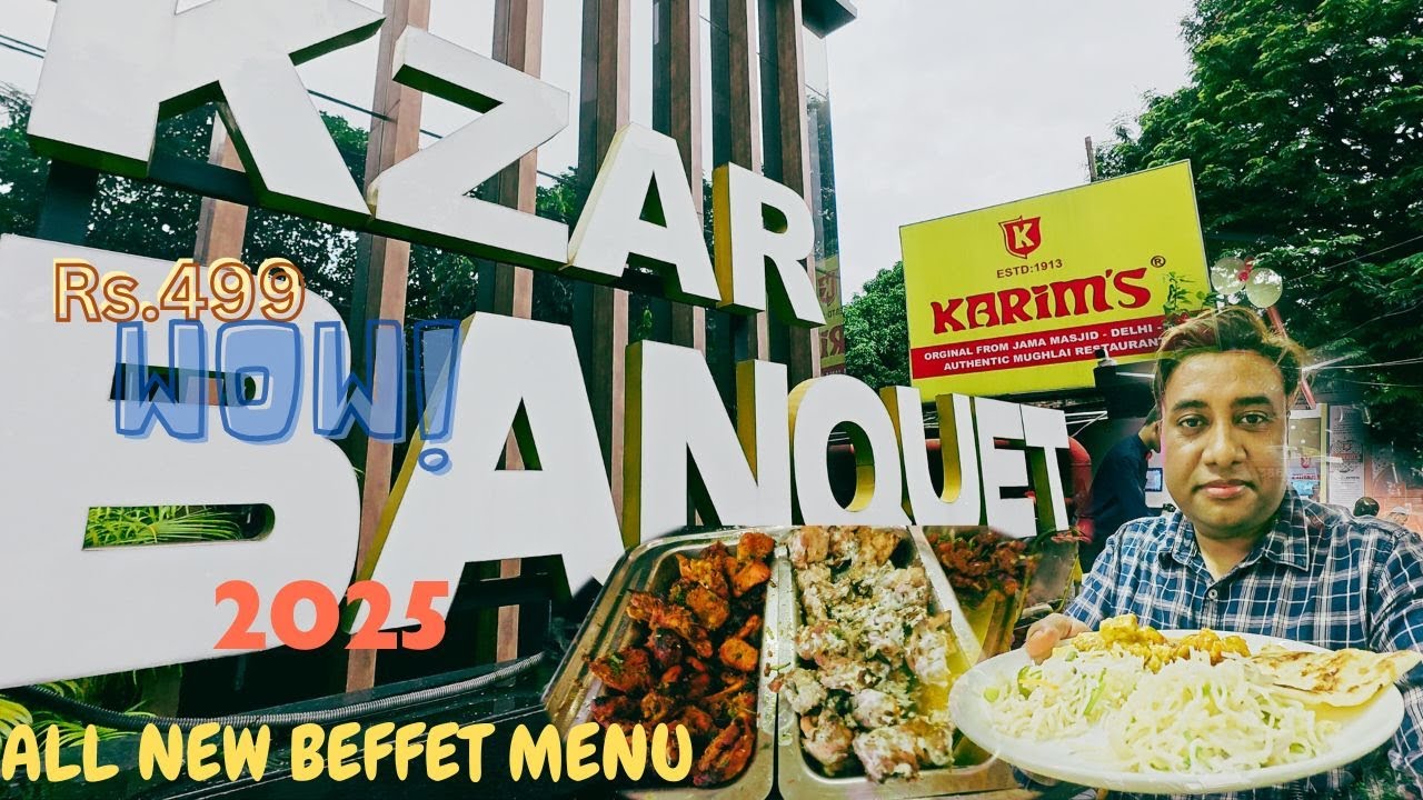 KARIM'S Restaurant Buffet at ₹499| Cheapest Buffet 30+ items with Kolkata Biriyani-Tandoors-Phirni