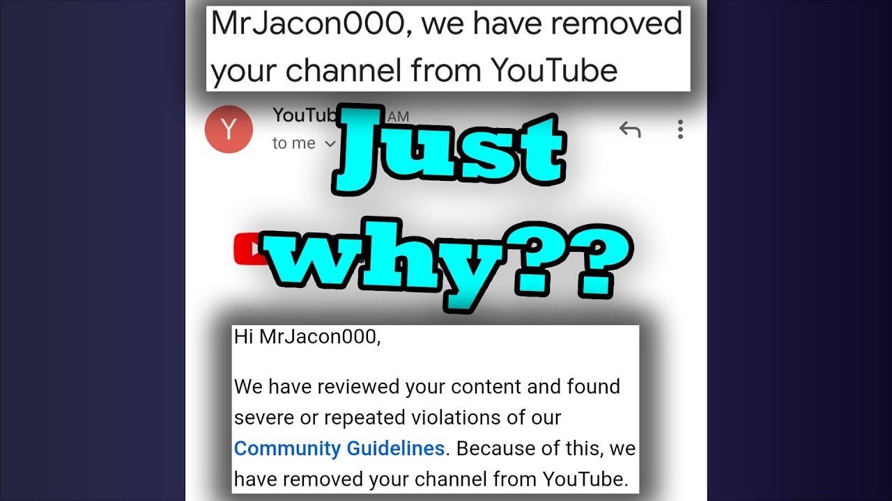 My Thoughts on My Last Channel Being Terminated