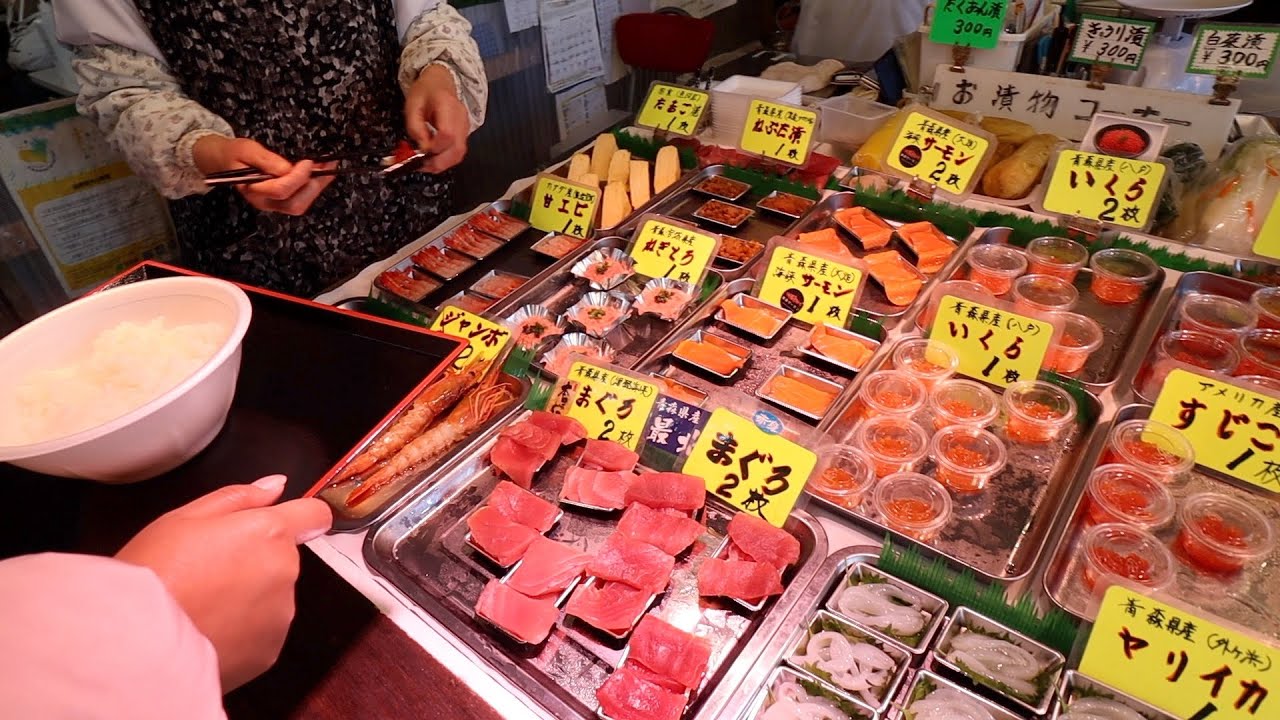 MAKE YOUR OWN Seafood Rice Bowl | Japanese food in Aomori