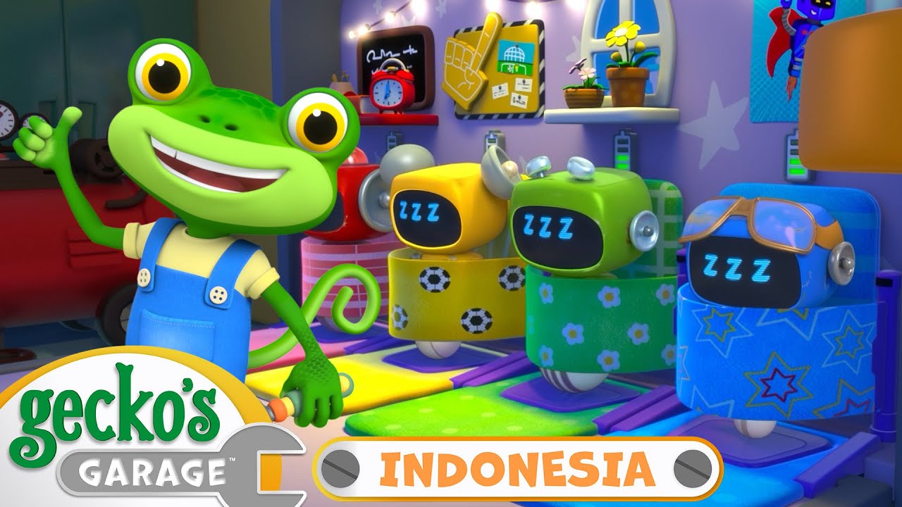 Gecko Bekerja Sepanjang malam🌙 | Garasi Gecko | Kartun Populer Anak-Anak | Seru dan Mendidik