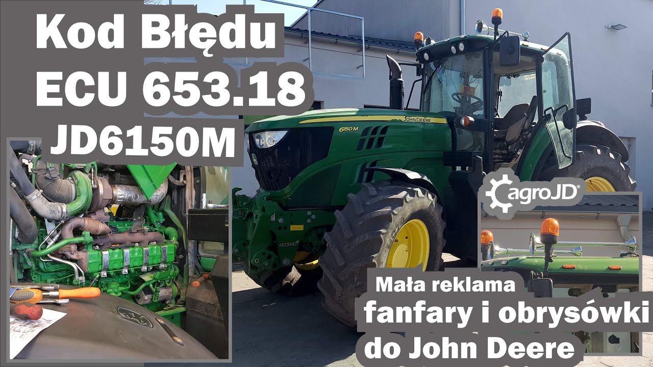 Kod błędu od jednego z wtryskiwaczy, silnik kulał... 😮 Co jeszcze boli John Deere'a 6150M?🚜🤔