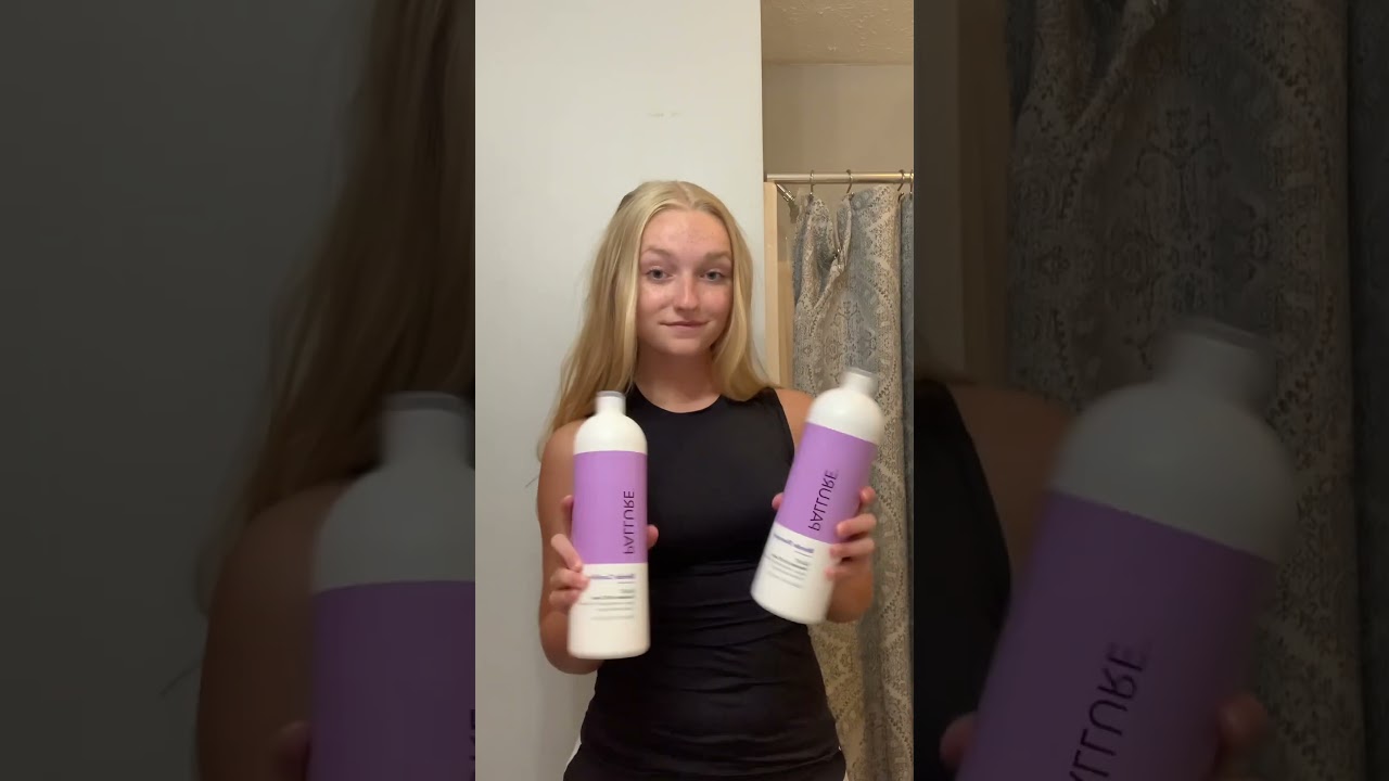Purple Shampoo on Natural Blonde Hair #haircare #purple #purpleshampoo #hairroutine