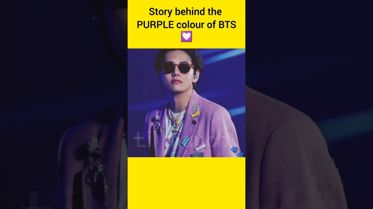 Story behind the purple colour of BTS #shorts #bts #army #lilmunch #ipurpleyou